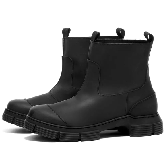 GANNI - Black City Boots - Picture 1 of 3